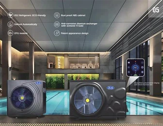 8 kW ~ 26 kW Chiller d'eau en piscine enracinée pour piscine élevée à haute efficacité avec onduleur et wifi